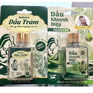 Dầu em bé hương tràm và khuynh diệp mekotra cực thơm- dễ chịu cho bé 25ml