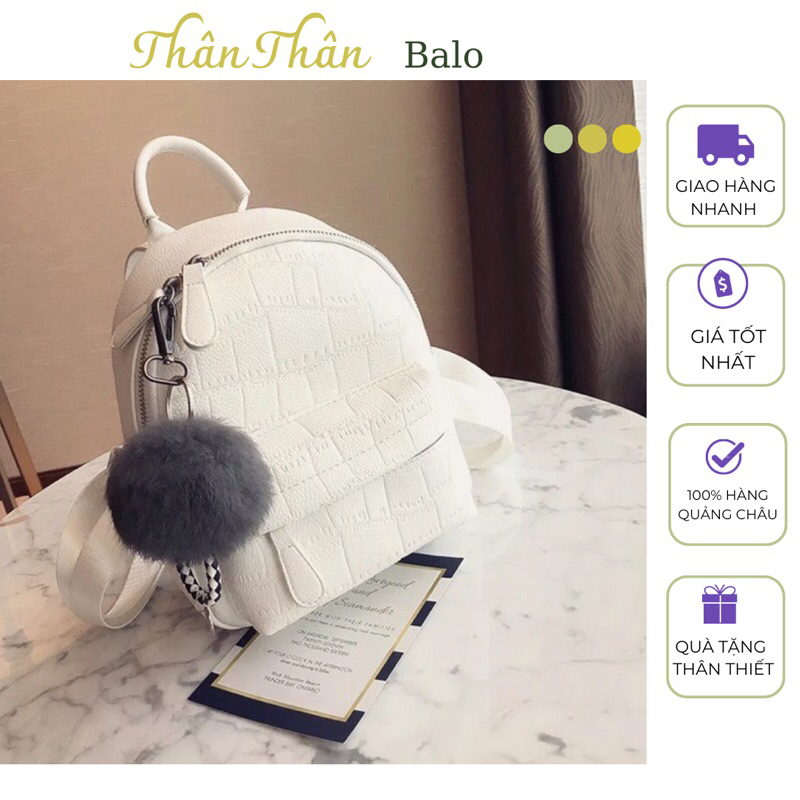 Balo mini thời trang vân da rắn chất đẹp