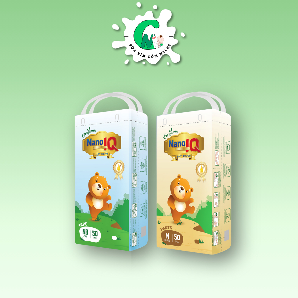 Bỉm Goldgi Eco, Bỉm Nano IQ đủ size  cho bé NB,S,M,L,XL,xxl