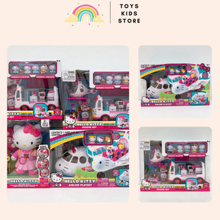 Máy Bay Đồ Chơi - Hellokitty Airline Playset-  Xe Cứu Thương - Mèo Hellokitty Điều Khiển