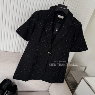 VEST CỘC TAY ĐÍNH ĐÁ SIÊU SANG
