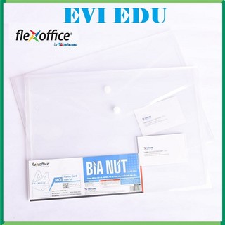 Tập 10 bìa nút thiên long cbf04 / cbf05 / túi cúc clearbag khổ a4 / f4 flexoffice