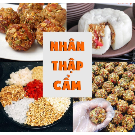 Combo nhân thập cẩm tự trộn (trộn được 1,5kg)