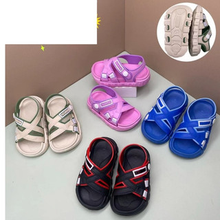 Dép siêu nhẹ quai đan chéo tập đi cúc bấm cho bé 107
