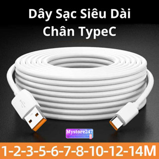 Dây Cáp Sạc TypeC Dài 1M / 2M / 3M / 5M / 8M Chuyên Dụng Cho Camera / Webcam