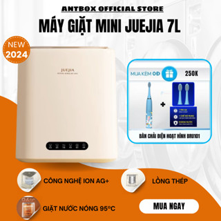 Máy giặt mini giặt sấy đồ lót diệt khuẩn 99% JUEJIA khử khuẩn bằng nước nóng 95oC  giặt đồ sơ sinh cho bé