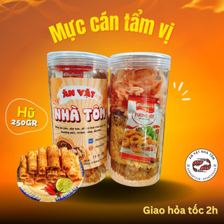 Mực tẩm cán tẩm vị mỏng siêu hot ( hũ 250g, 500gr )