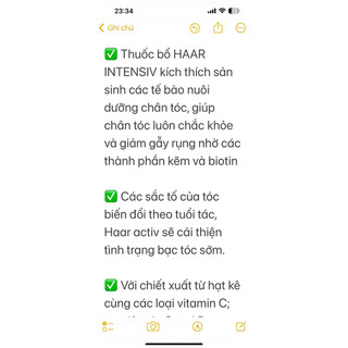 Hàng Đức đủ bill chăm sóc tóc Haar Dopp.