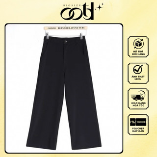Quần tây bigsize nữ ống suông [OOTD BIGSIZE 60-90KG]