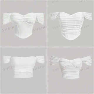 Bety top - áo croptop trễ vai cá tính y2k