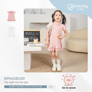 Bubaby váy ngắn tay bèo gấu cho bé gái - ponie bpn53bg00