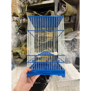 Khung lồng Hút Mật Vuông Cao 3 vanh lồng chim nhựa tự ráp nhiều màu kèm phụ kiện cao cấp Kabosa