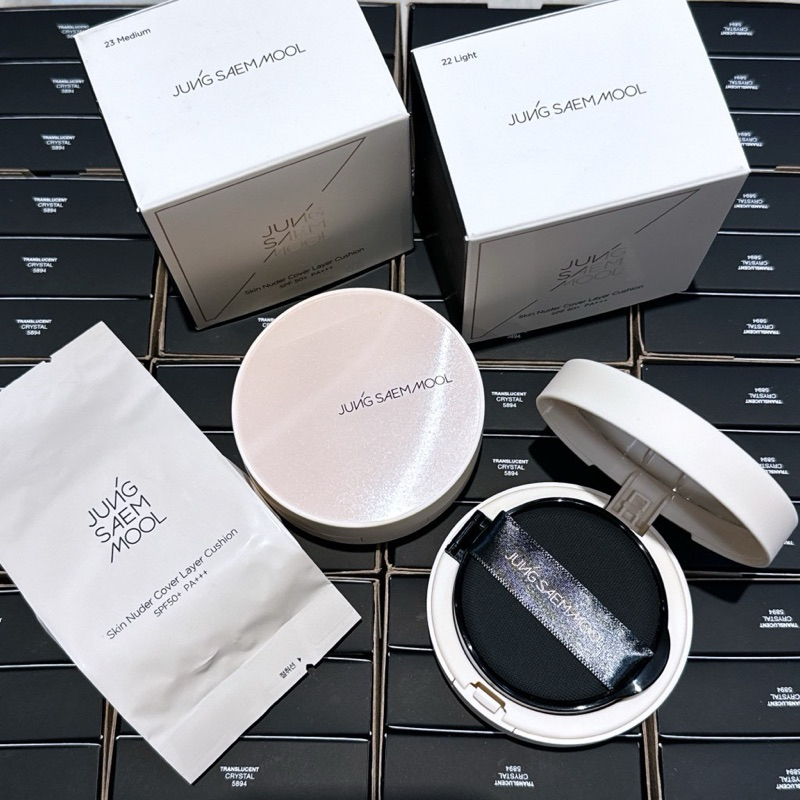 [KÈM LÕI REFILL] CUSHION JUNG SAEM MOOL SKIN NUDER COVER LAYER CUSHION