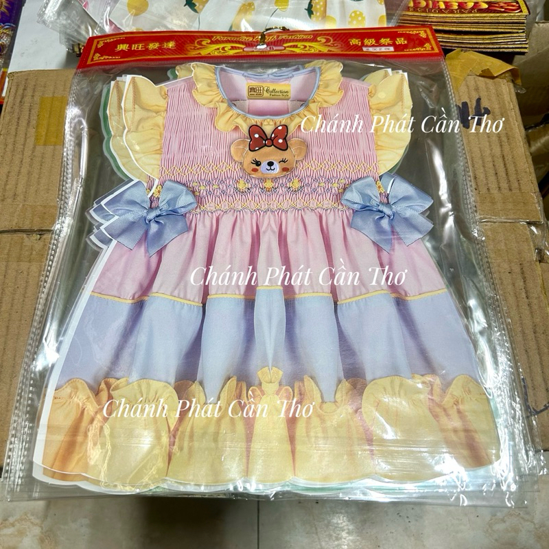 Đầm Giấy Nơ Bé Gái Đẹp