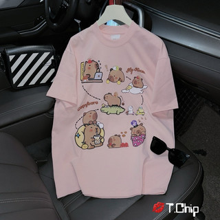 Áo phông hình Capybara full màu