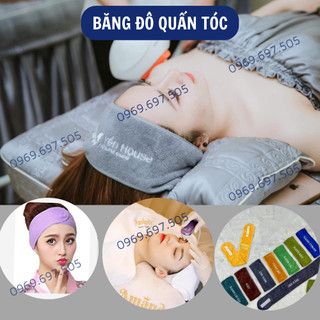 Băng đô quấn đầu spa, Khăn Quấn Tóc viền vải chắc chắn - Băng đô dùng quấn tóc spa, thẩm mỹ viện, gia đình.