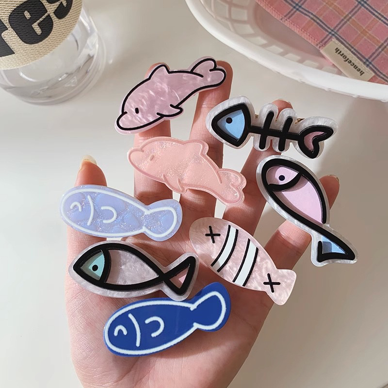 Kẹp tóc nhựa hình con cá cho mọi lứa tuổi