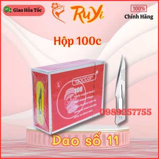 Tách lẻ 10 Dao 11 dùng trong tiểu phẫu, nặn mụn, dao mổ số 11
