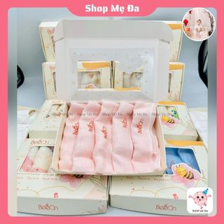 Khăn sữa sợi tre beeon set 5 khăn mềm mịn cho bé sơ sinh 30*30cm | shop mẹ đa