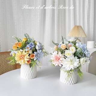 Bình hoa giả để bàn - Chậu hoa giả trang trí phòng khách, Bình hoa giả decor