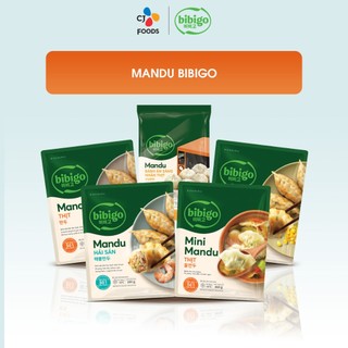 Bánh xếp mandu hàn quốc bibigo - nhân hải sản/ thịt/ thịt bắp/ mini/ kimchi gà 350g