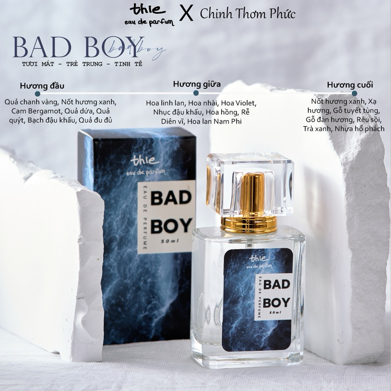(𝟓𝟎𝐦𝐥 - 𝐁𝐚𝐝 𝐁𝐨𝐲) NƯỚC HOA NAM Thie Parfum 50ml THƠM 5-8 TIẾNG