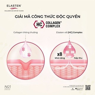 Collagen thủy phân Elasten từ Đức hộp 28 ống
