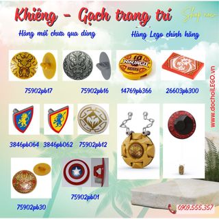 Khiêng - Gạch trang trí Tile, Round, Decorated 26603pb300 14769pb366, phụ kiện đồ chơi lắp ráp  - hàng chính hãng