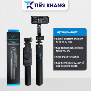 Gậy chụp hình tự sướng Q07 có thể kéo dài để chụp và có kết nối bultooth rất tiện điểm nhấn cho bức hình hoàn hảo