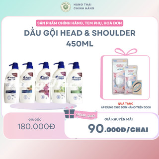 DẦU GỘI HEAD & SHOULDERS 450ML - Làm sạch gàu hiệu quả, chăm sóc da đầu và tóc, sản phẩm chất lượng và an toàn