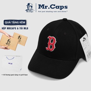 Mũ lưỡi trai hiệu Boston Full Box [Hộp +Túi] chất liệu kaki cao cấp - Nón kết lưỡi trai thể thao MLB nam nữ MrCaps BT01