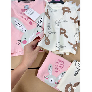 Sét 2 bộ thỏ dài tay cho bé