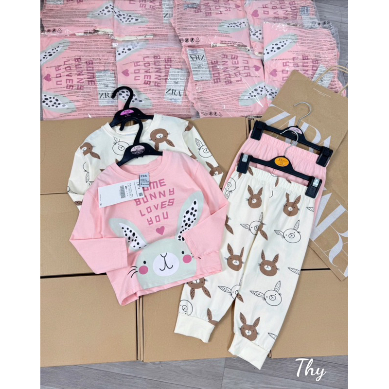 Sét 2 bộ thỏ dài tay cho bé