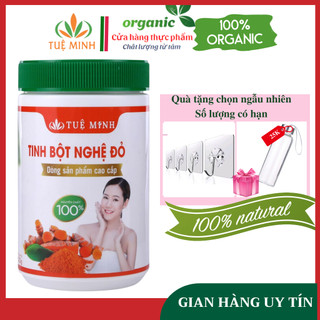 Tinh bột nghệ đỏ nguyên chất Tuệ Minh, bột nghệ đỏ nhiều Curcumin - Hộp 500gr