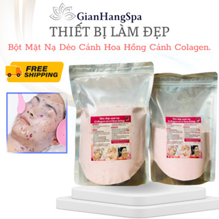 Bột Mặt Nạ Dẻo Cánh Hoa Hồng Cánh Colagen Gói 500g 1000g