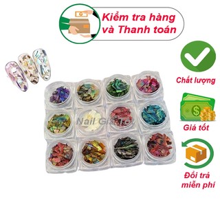 Xà cừ vân đá trang trí móng 12 màu nail hàng đẹp