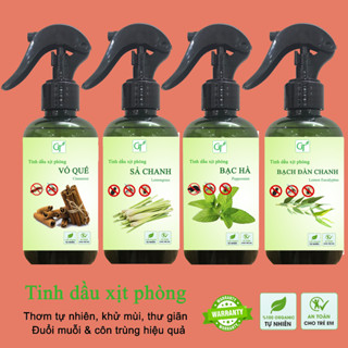 Tinh Dầu X.ị.t Phòng Quế, Sả, Bạc Hà, Bạch Đàn Chanh, Oải Hương, Trà Trắng - Tạo Hương thơm, Đuổi Côn Trùng, Khử Mùi