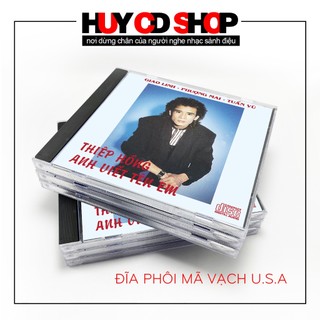 Đĩa cd tuấn vũ giao linh thiệp hồng anh viết tên em nhạc vàng trữ tình bolero đĩa mỹ huy cd shop