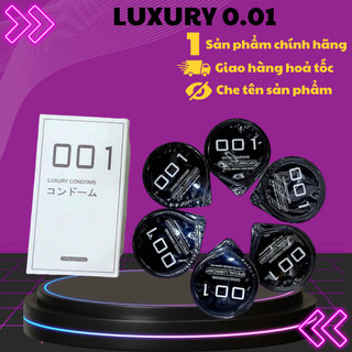 Bao cao su luxury condom 0.01 siêu mỏng