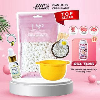Combo sáp wax lông 100g sáp dừa wax lông và chén silicon tặng 10ml mỡ trăn giúp triệt lông bikini
