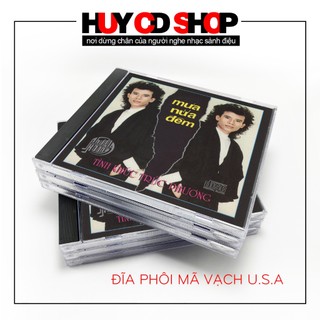 Đĩa cd tuấn vũ chủ đề mưa nửa đêm thể loại nhạc vàng trữ tình bolero đĩa mỹ huy cd shop