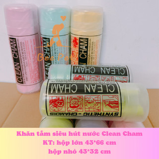 Khăn tắm chó mèo Clean Cham siêu thấm hút - có hộp