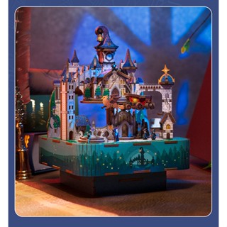 Mô Hình Gỗ 3D Lắp Ráp DIY Hộp Nhạc Music box "Trường Phép Thuật" TQ928 Đồ chơi lắp ráp bằng gỗ 3D