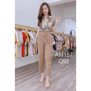 Quần baggy vạt 3 cúc lệch hàng thiết kế