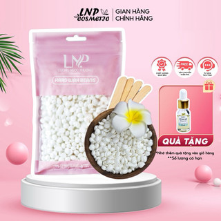  100g sáp wax lông nóng tặng 10ml mỡ trăn hard wax bean giúp làm sạch lông tay,chân,râu,nách,bikini - lnp cosmetic 