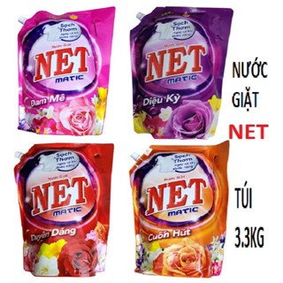 Nước Giặt Net Matic túi 3.3kg 4 hương Mới