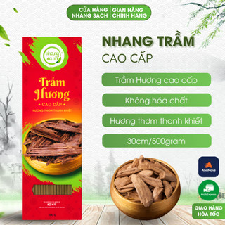 Nhang Trầm Hương Cao Cấp Nhang Xanh 30cm - Mùi Hương Tinh Túy Cho Không Gian Tâm Linh - Hộp 500g