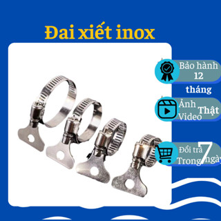 Đai xiết, cổ dê, đai xiết ống cổ dê đa năng, vòng đai siết tay inox