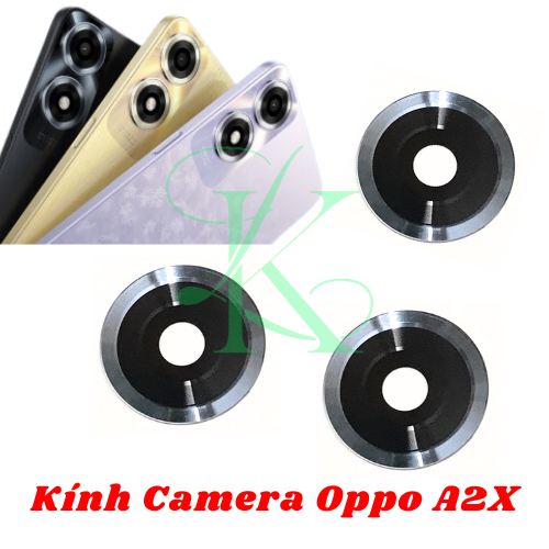 Kính camera sau thay cho máy Oppo A2X có sẵn keo dán