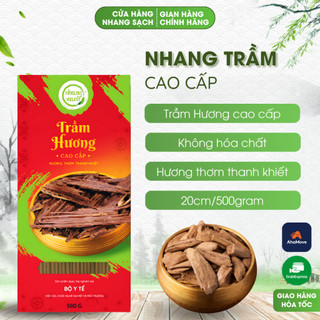Nhang Trầm Hương Cao Cấp Nhang Xanh 20cm - Mùi Hương Tinh Túy Cho Không Gian Tâm Linh - Hộp 500g
